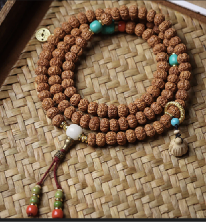 Rudraksha mala beads